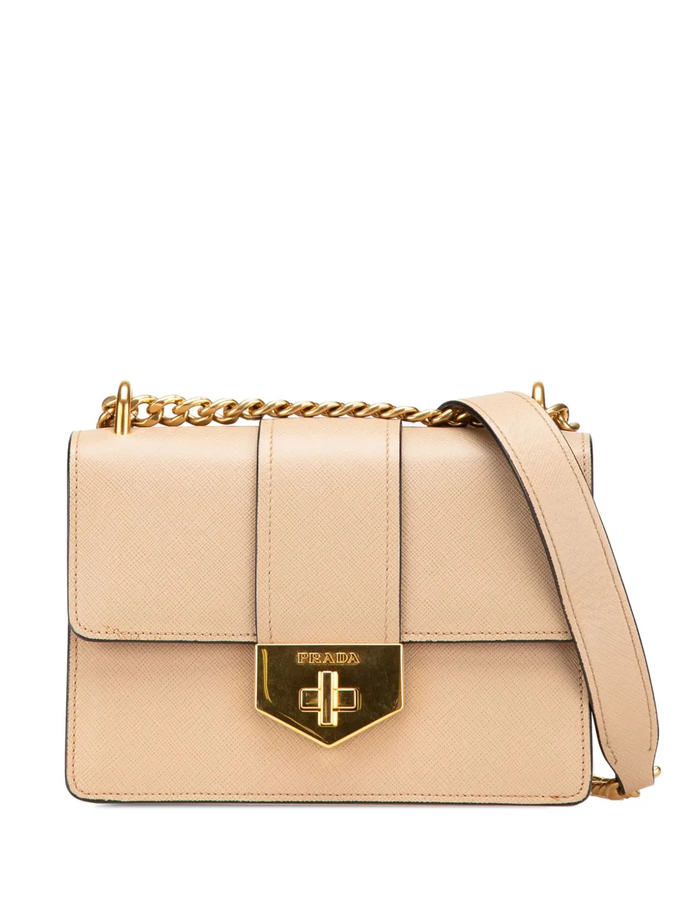Prada Pre-Owned sacoche Saffiano Turn Lock (2000-2024) | marron | Image 1