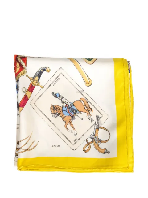 Hermès Pre-Owned fular Cavalerie Française de seda 1970