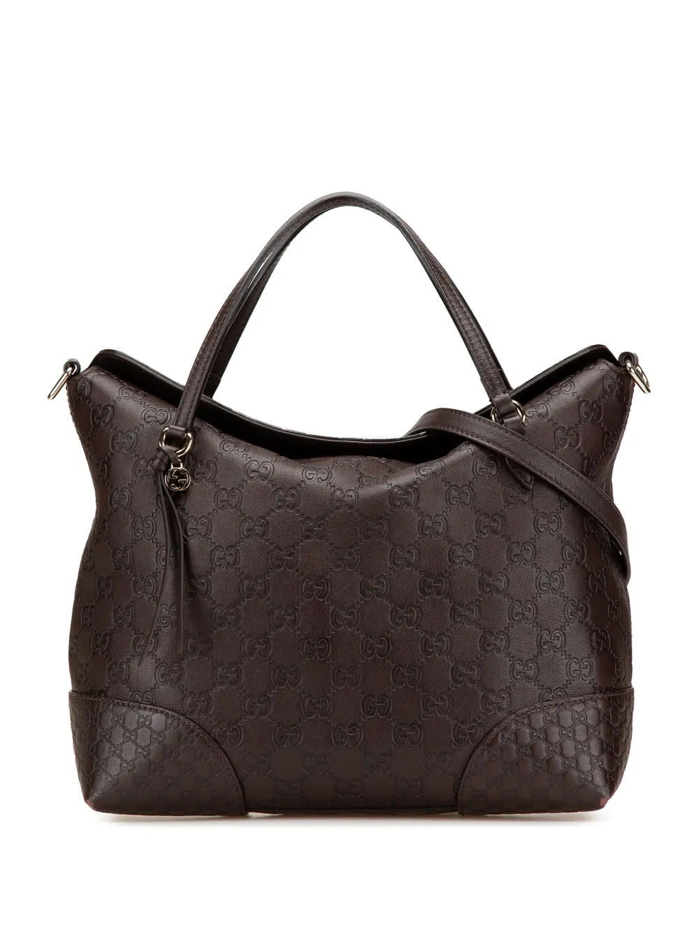 Gucci Pre-Owned 2016-2024 Medium Guccissima Bree Fold Over Tote satchel | Brown | Image 1