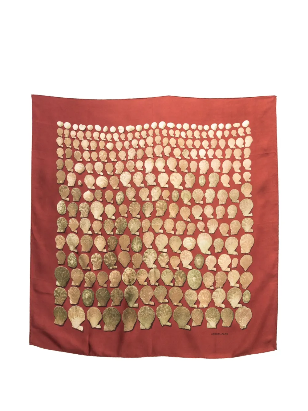 Hermès Pre-Owned 1964 Coquilles Seidenschal | Rot | Image 1