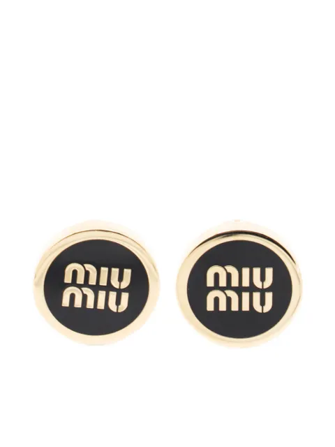 Miu Miu logo-embellished earrings