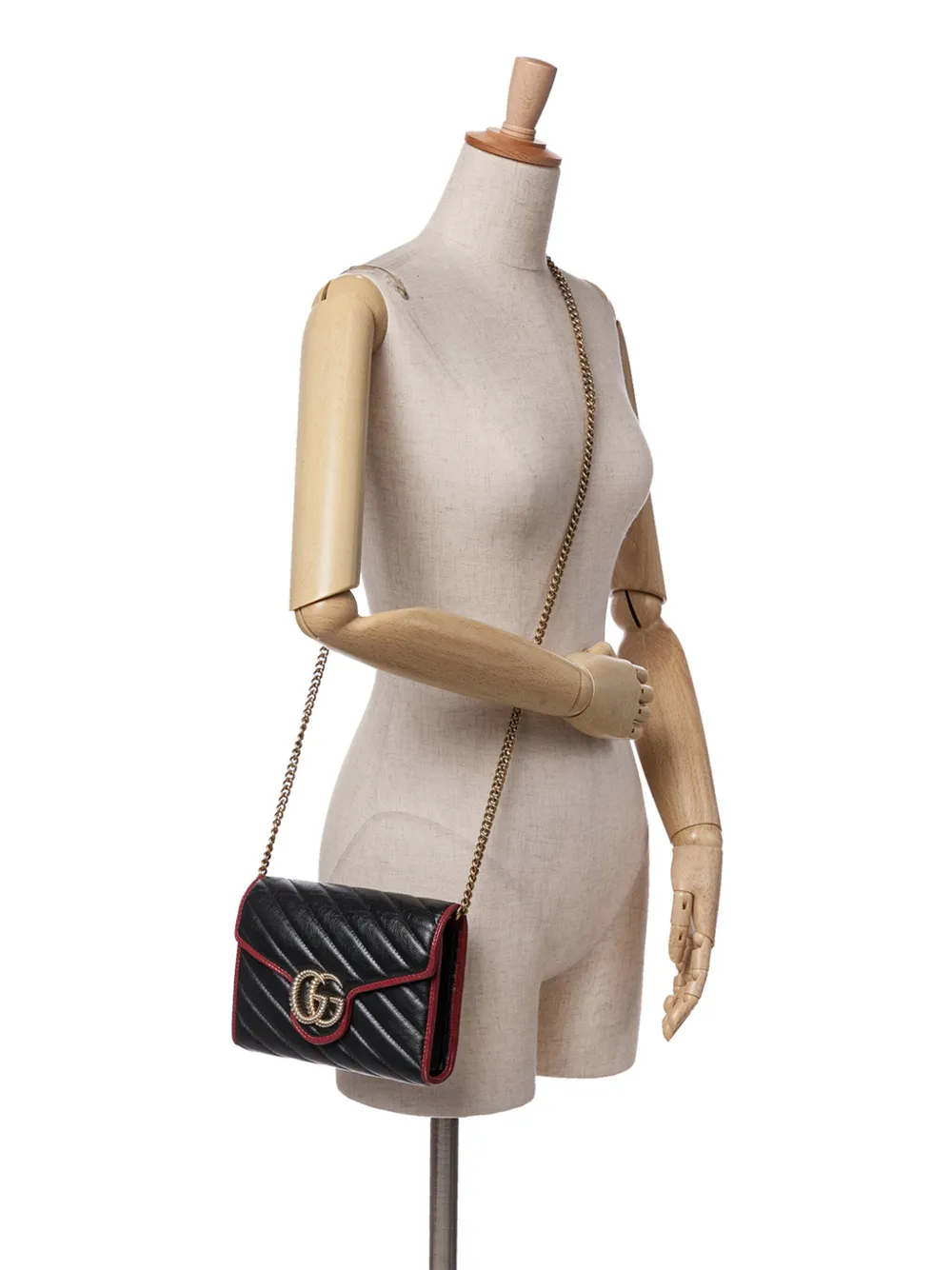 Gucci Pre-Owned 2016-2024 GG Marmont Matelasse Leather Torchon Wallet On Chain crossbody bag | Pre-Owned | Image 2