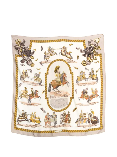 Hermès Pre-Owned 1960s Tournois et Carrousels silk scarf