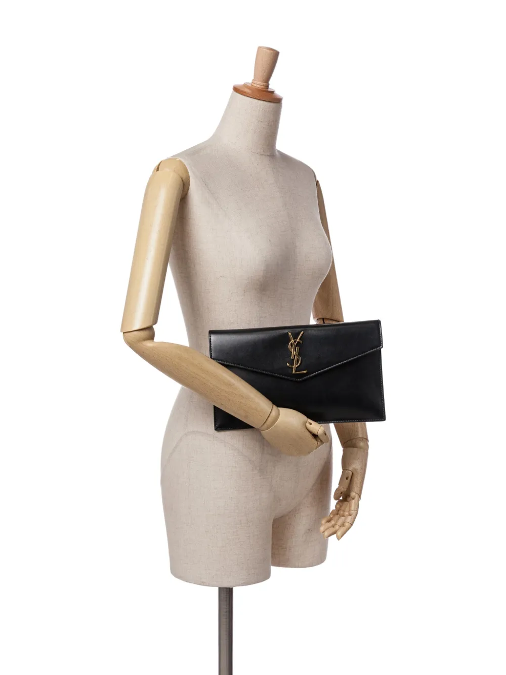 Saint Laurent Pre-Owned 2020 Smooth Shiny Calfskin Monogram Uptown Pouch clutch bag | Pre-Owned | Image 2