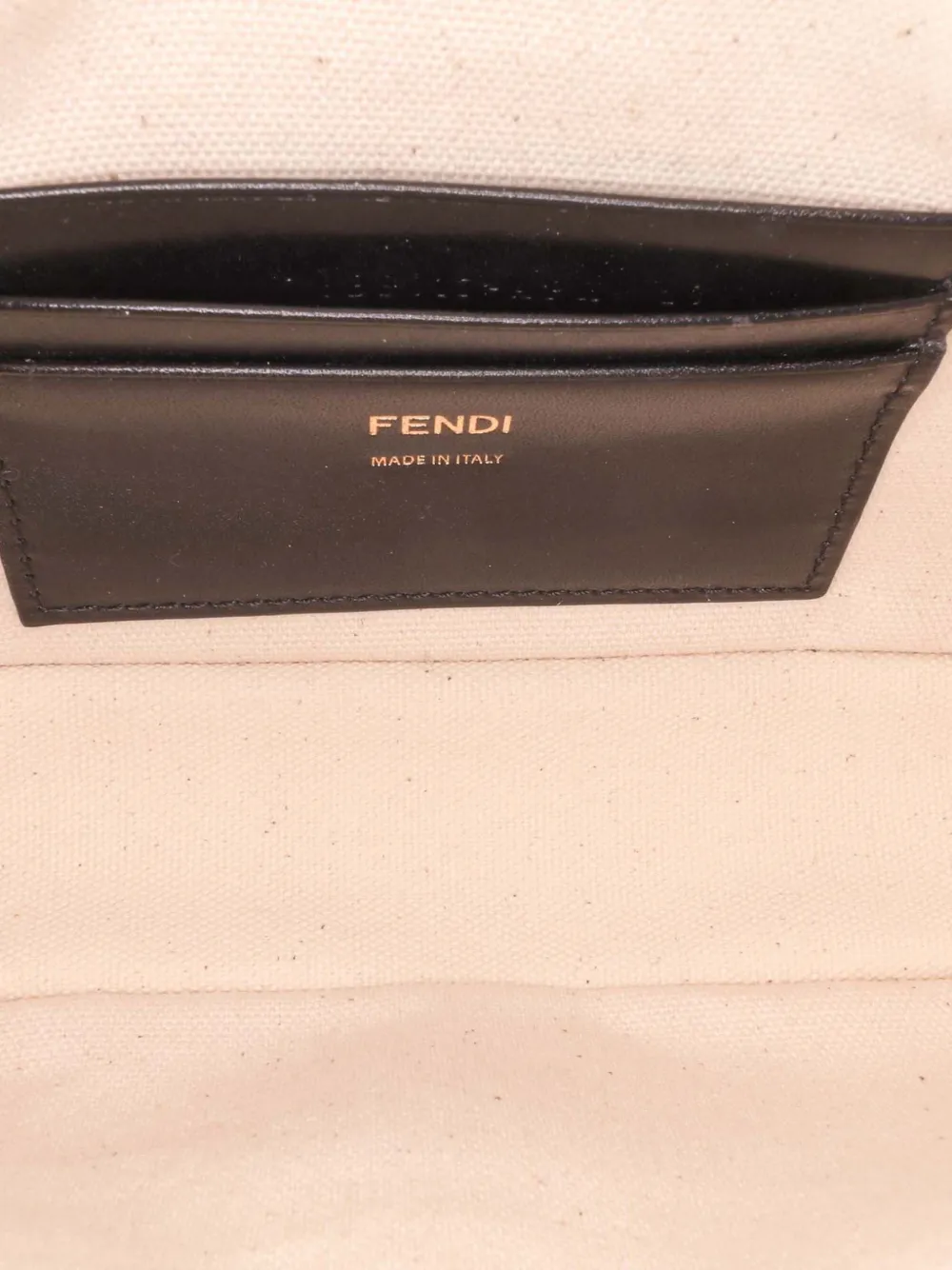 Pre-owned Fendi 2010-2024 Chinese Valentines Day Mini Zucca Embroidered Canvas Baguette Satchel