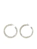 Ermanno Scervino crystal hoop earrings - Silver