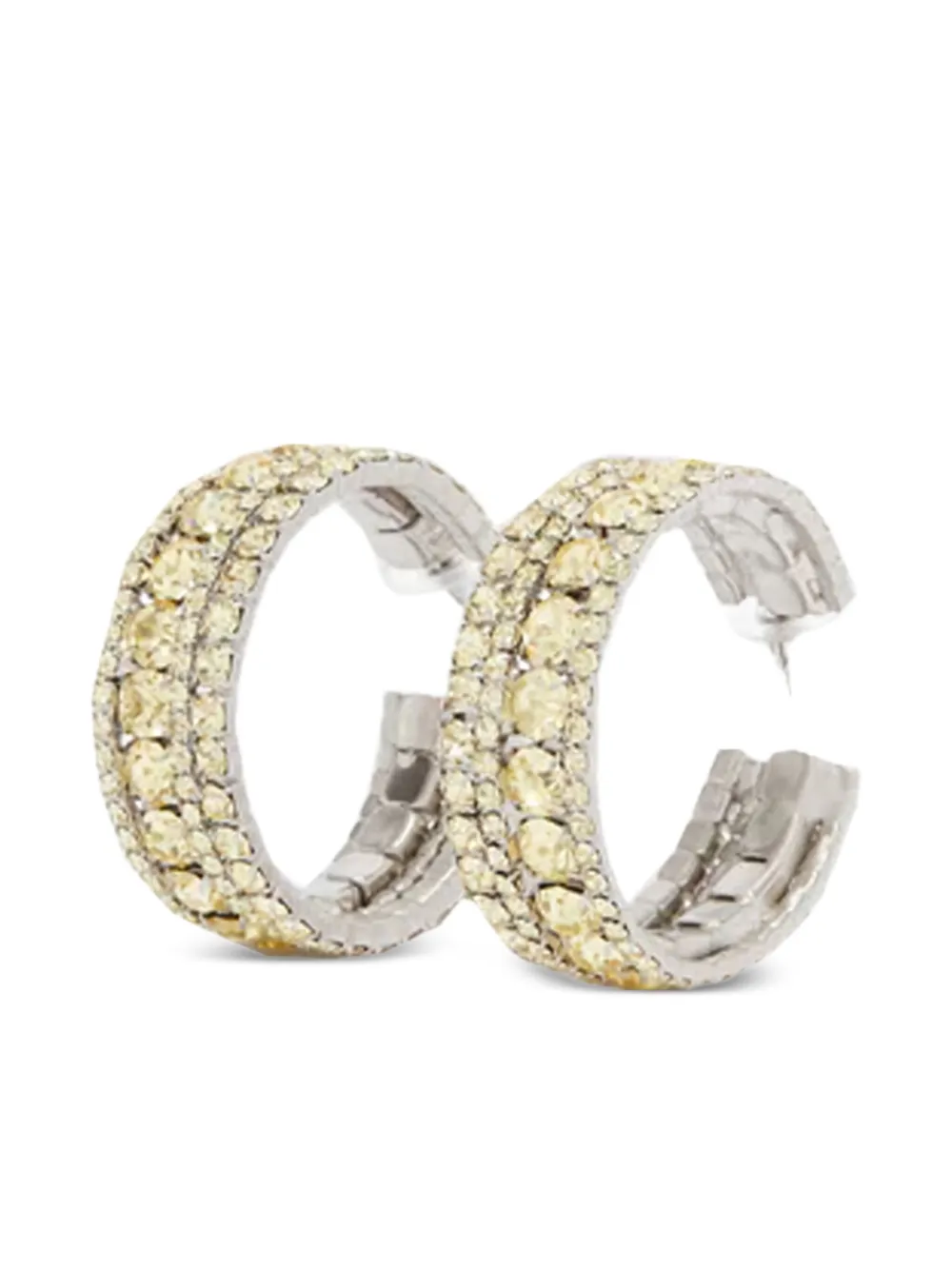 Ermanno Scervino Oorringen met kristal - Zilver