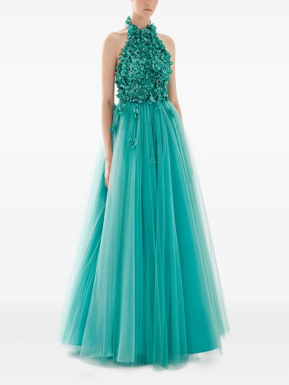 Tarik Ediz Esa Gown In Green