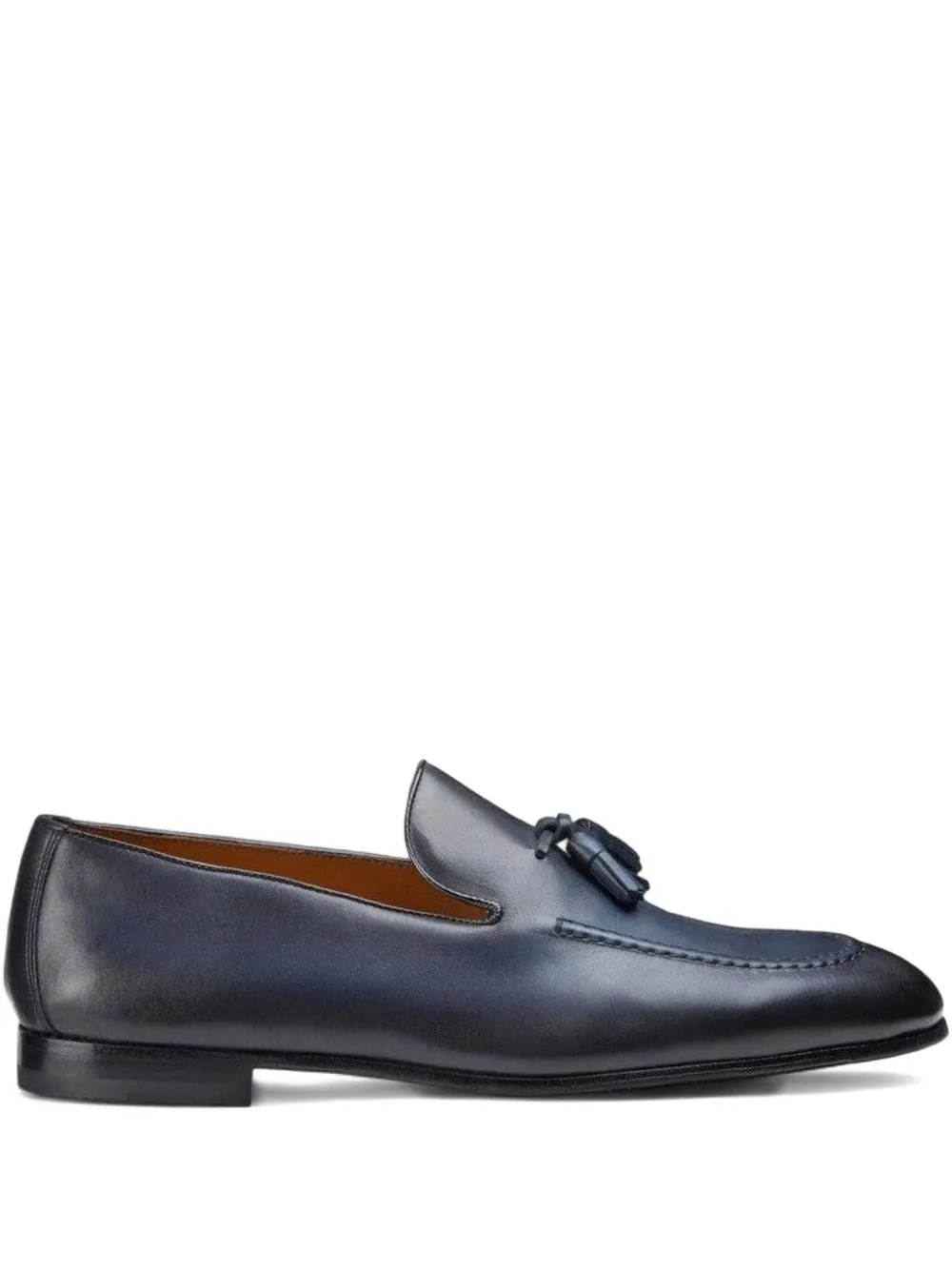 Doucal's tassel leather loafers Blue