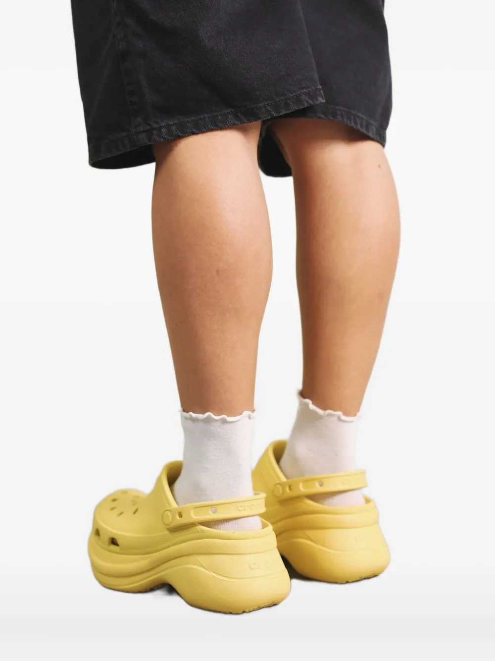 Crocs Bae sandalen met plateauzool Geel