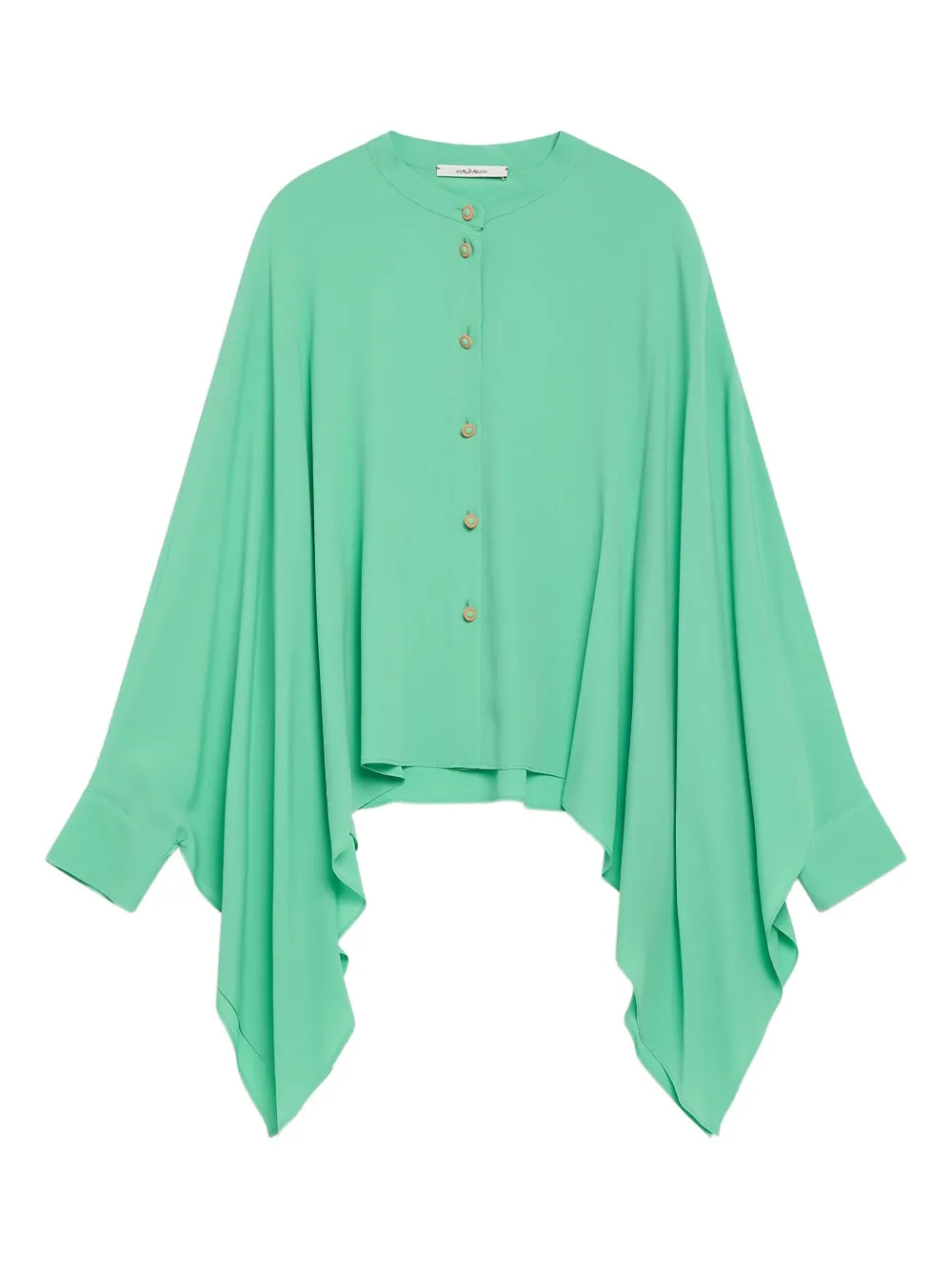 MALIPARMI button-front asymmetric blouse | Green | Image 1