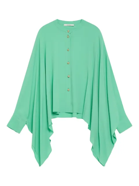 MALIPARMI button-front asymmetric blouse