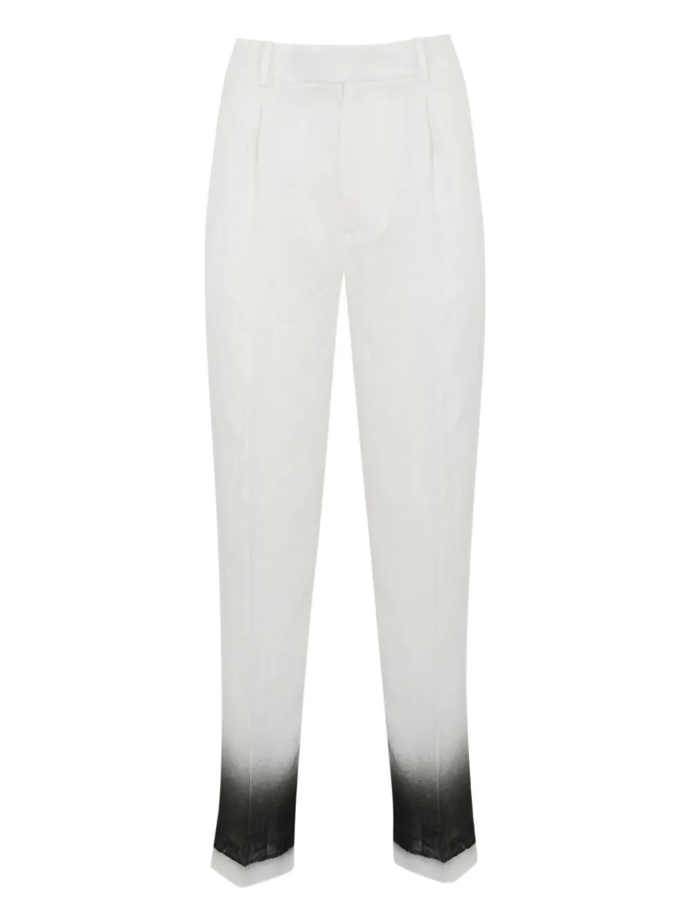 Liviana Conti Geplooide broek met ombré-effect Wit