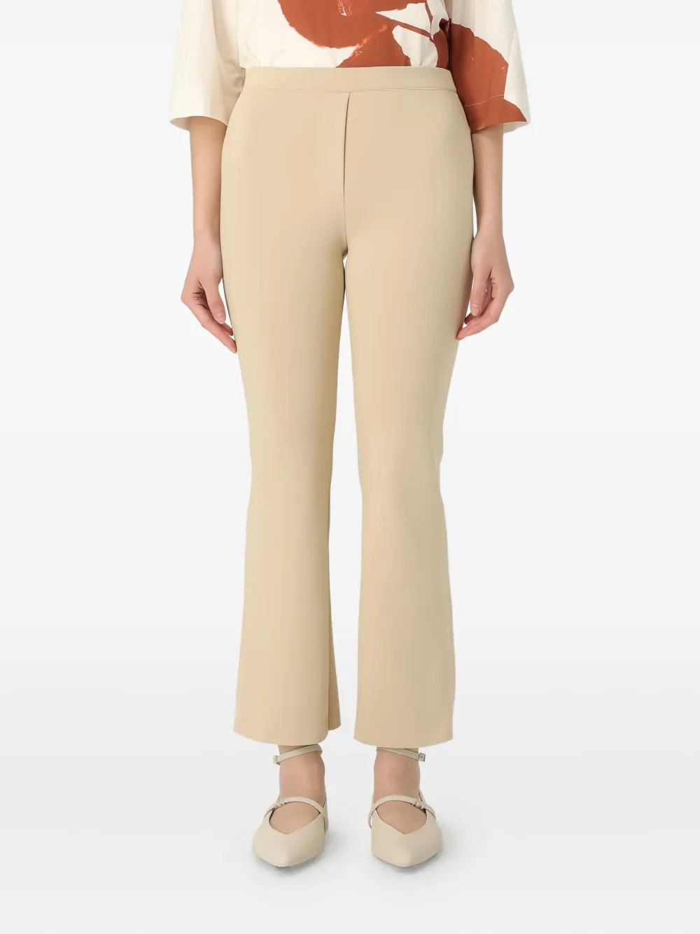 Liviana Conti flared trousers - Beige