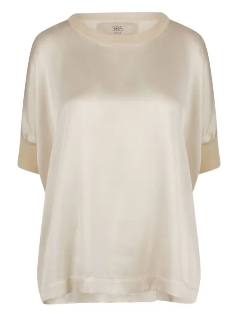 Jucca cotton-blend short-sleeved blouse