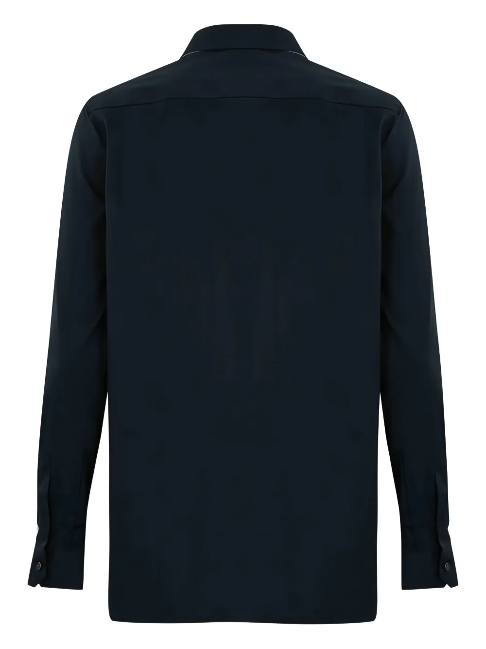 Fay long-sleeve cotton shirt Blauw