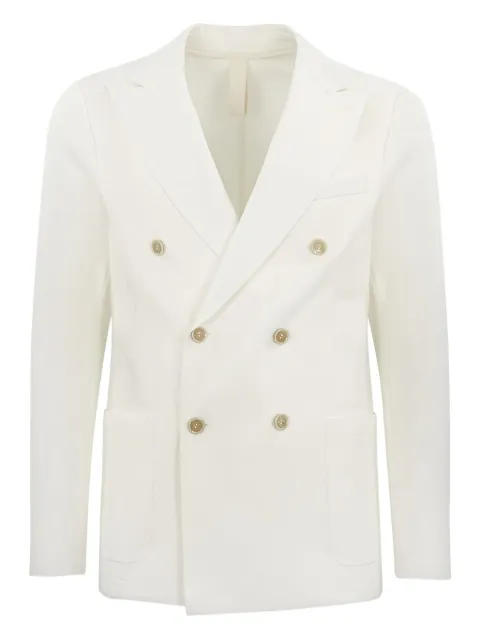 Eleventy double-breasted gold-button blazer