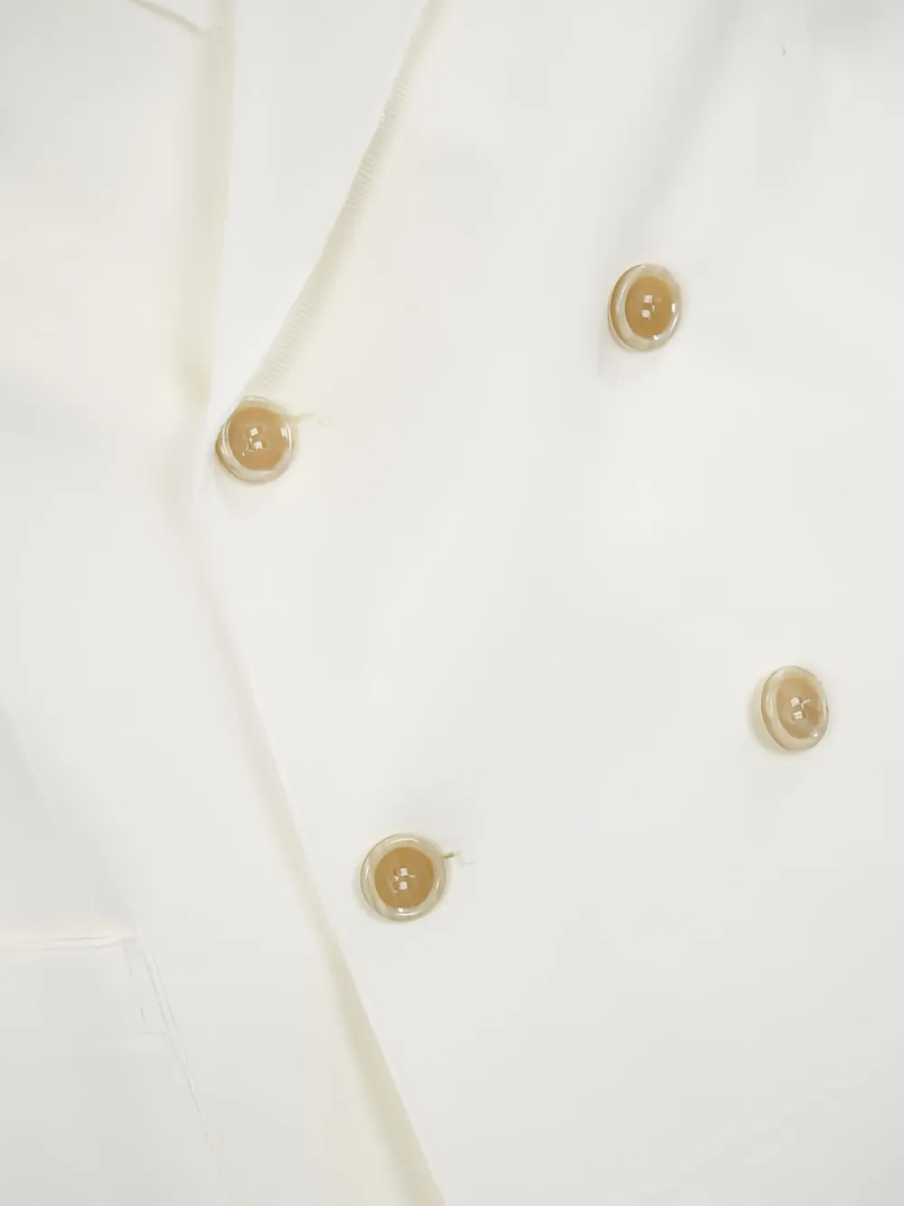 Eleventy double-breasted gold-button blazer Beige