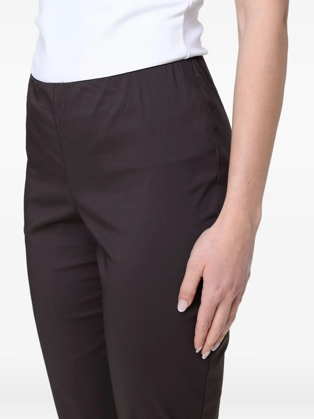 Liviana Conti Broek met elastische taille Bruin
