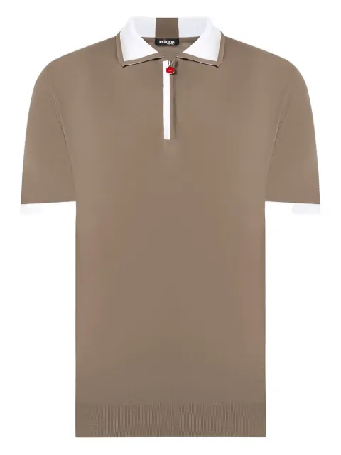 Kiton zip-up polo shirt