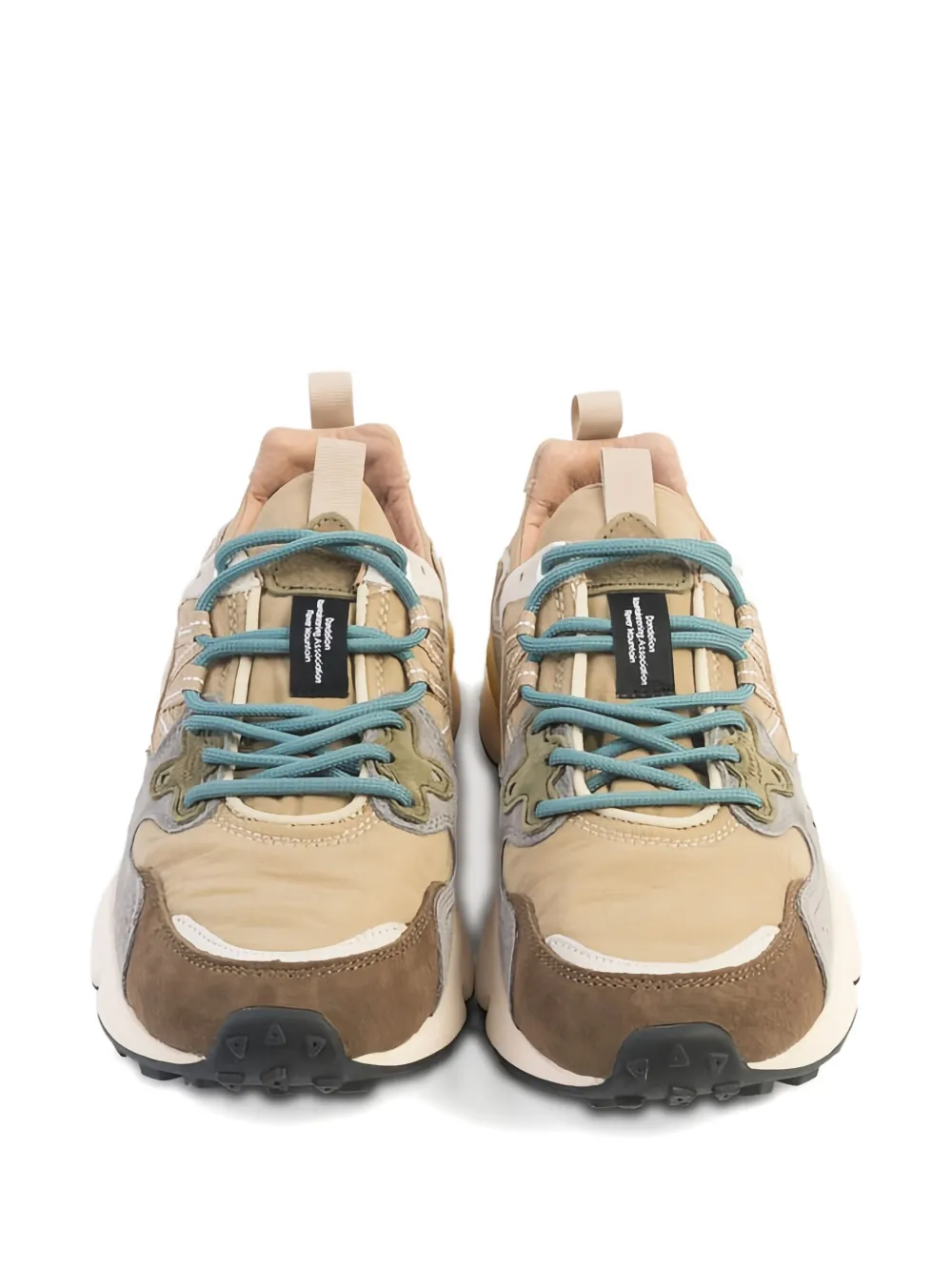 FLOWER MONTAIN Yamano 3 multi-panel sneakers Neutrals