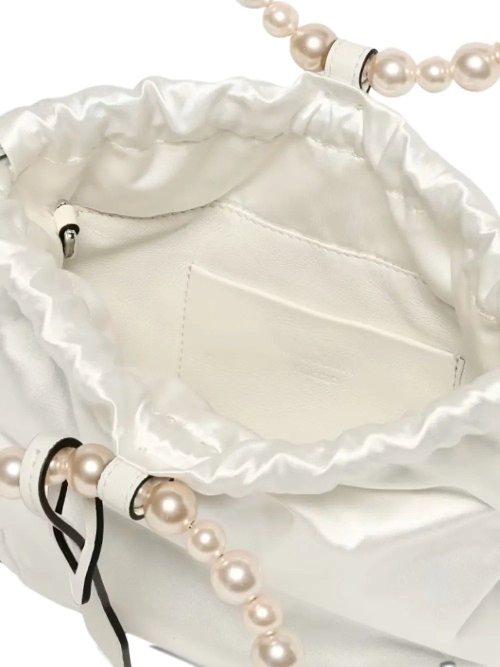 Moschino Shopper verfraaid met parel Wit