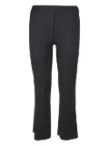 Liviana Conti elasticated-waistline flared trousers - Black