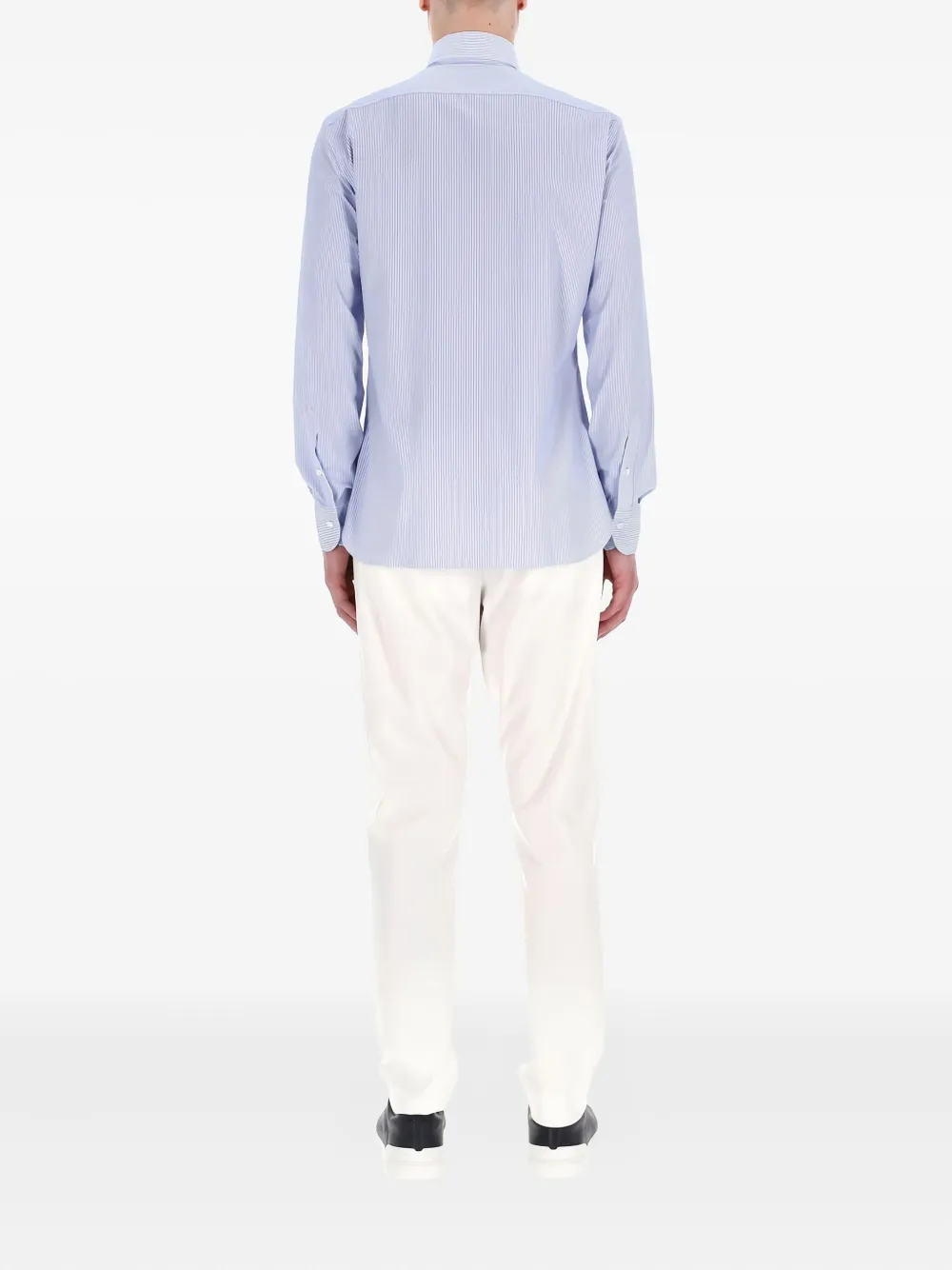 Barba Gestreept overhemd Blauw