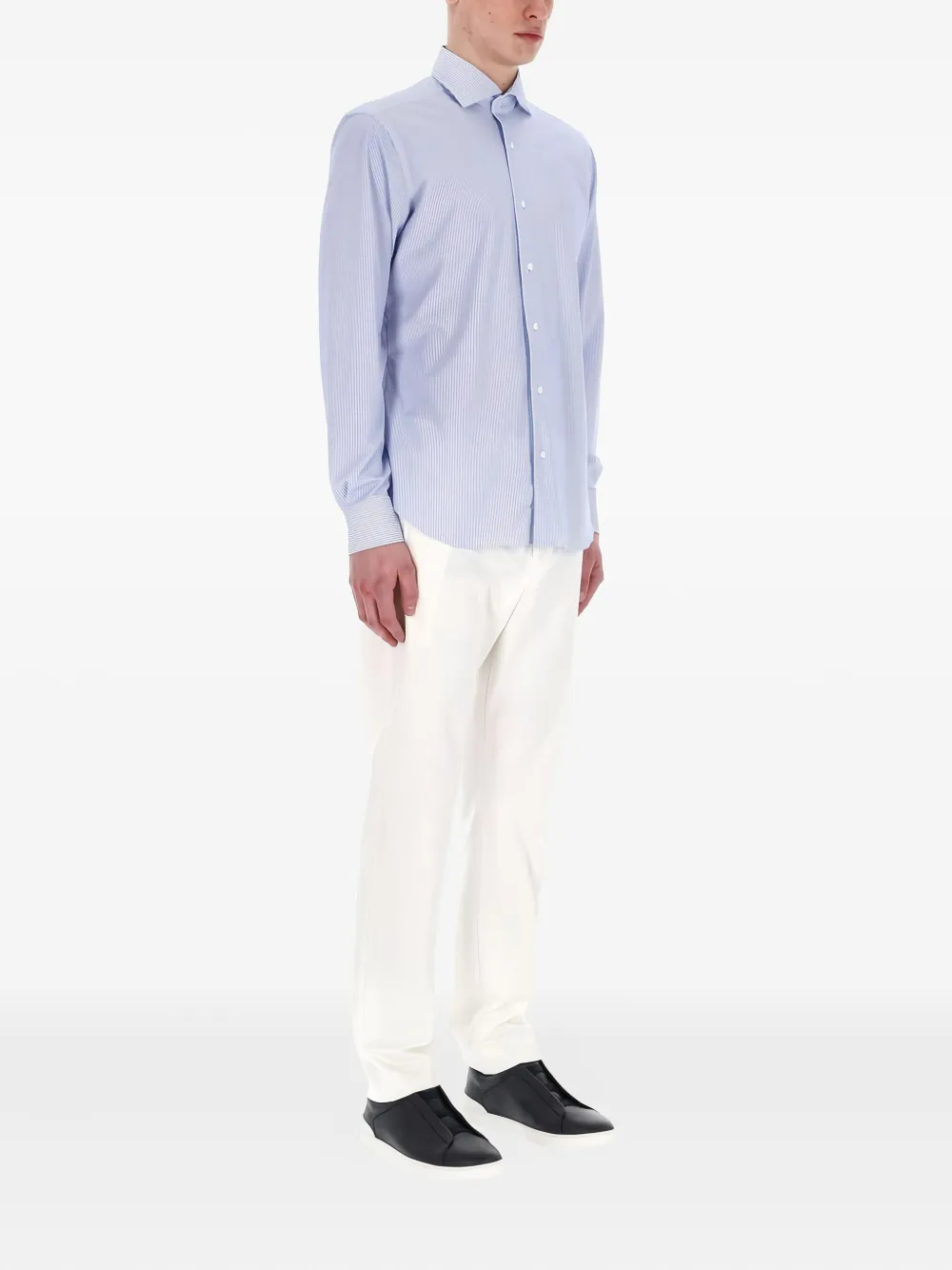 Barba camisa con rayas estampadas | Image 2
