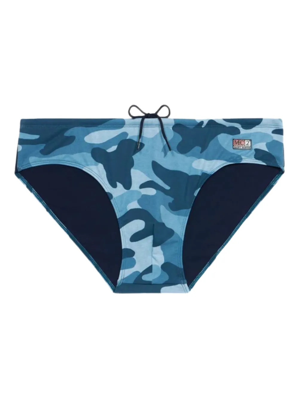 MC2 Saint Barth camouflage-print drawstring swim briefs Blauw