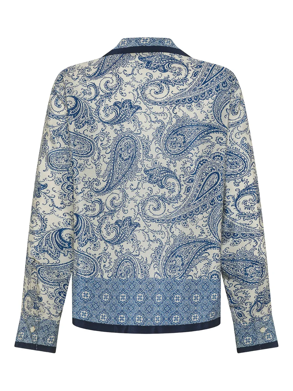 Seventy paisley-print longsleeve shirt - Blauw