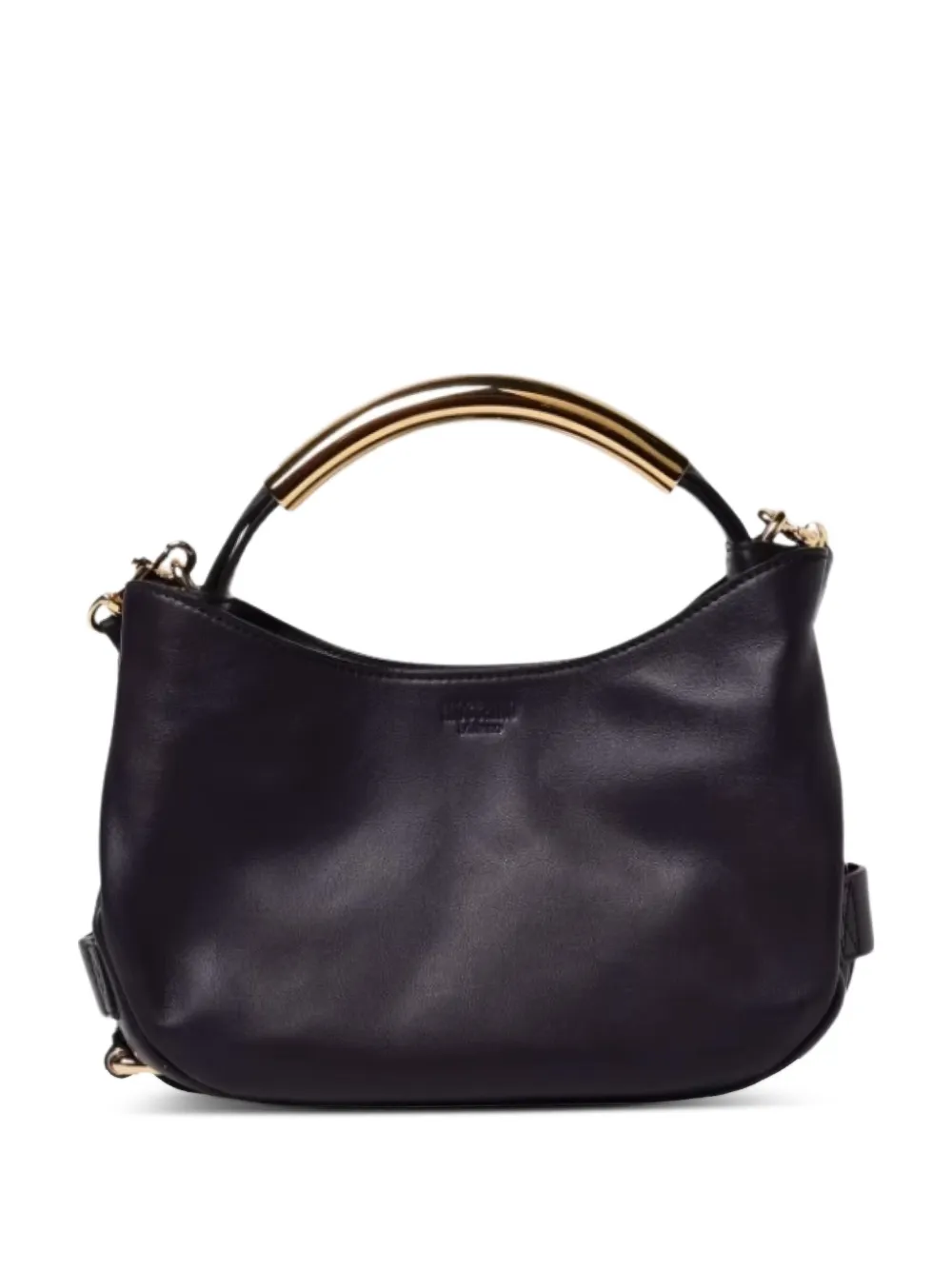 Moschino logo-appliqué tote bag Zwart