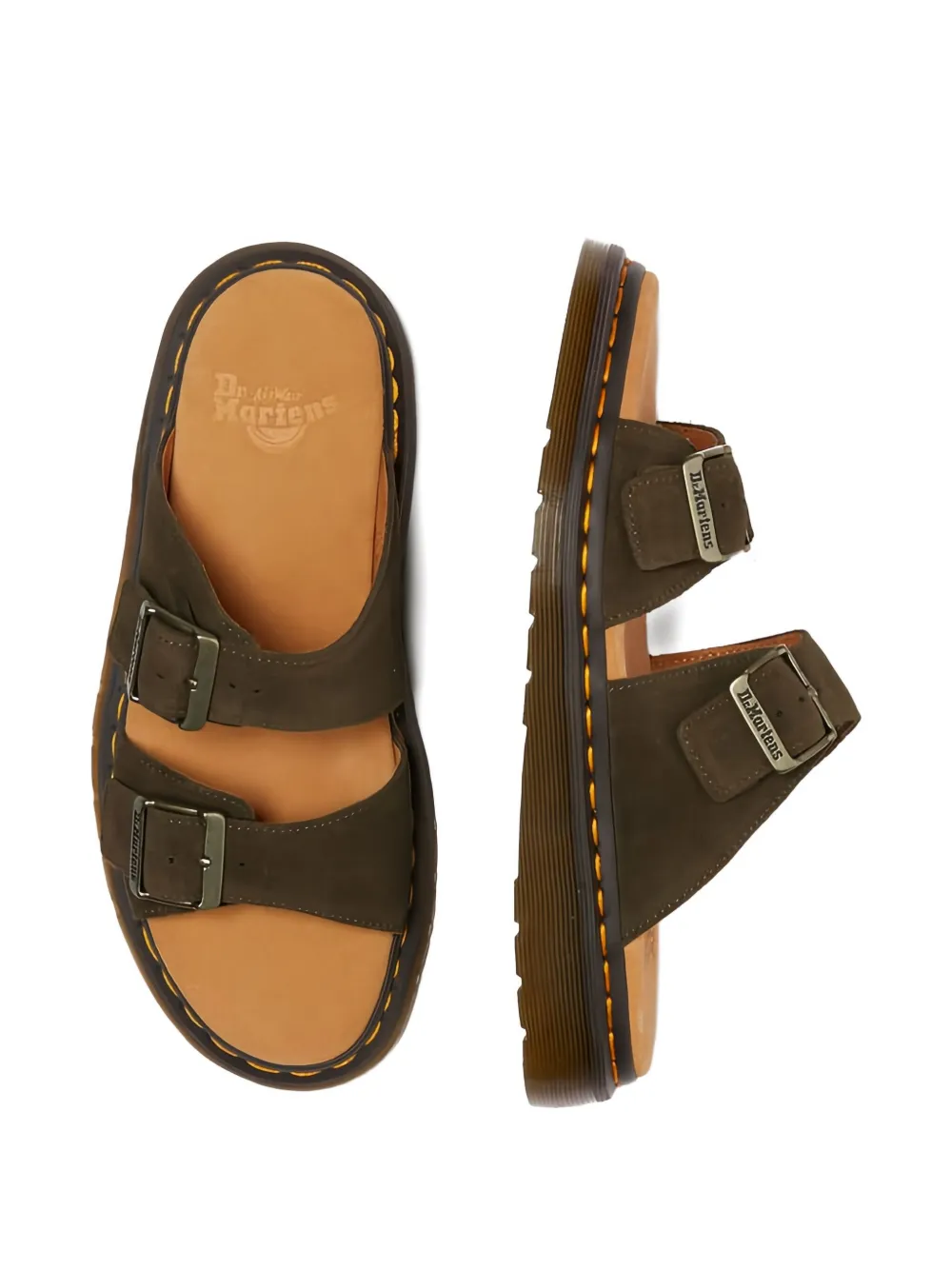Dr. Martens Josef sandalen met gesp Groen