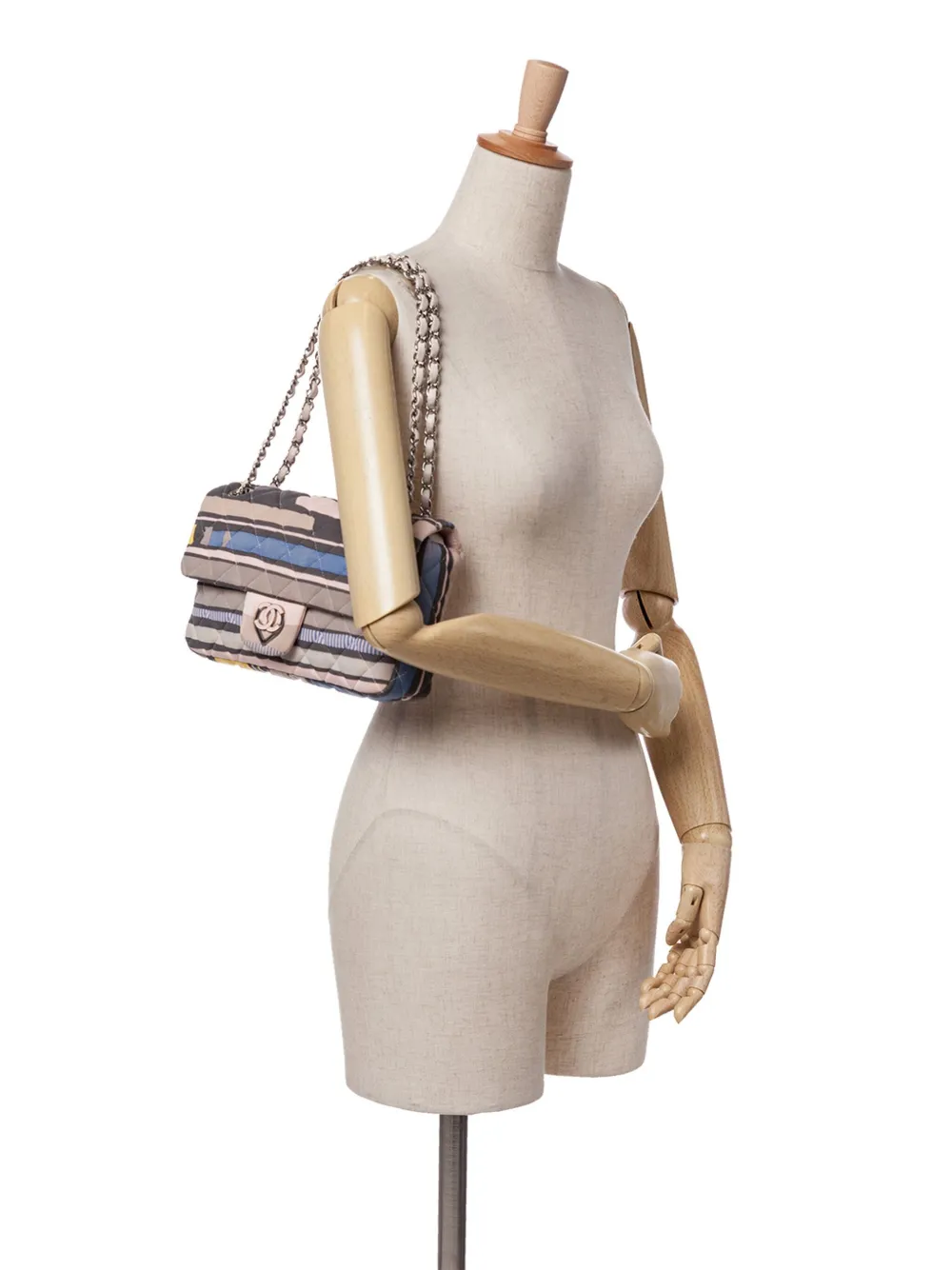 CHANEL Pre-Owned 2008-2009 Small Quilted Jersey Ocean Drive Flap shoulder bag | Pre-Owned | Image 2