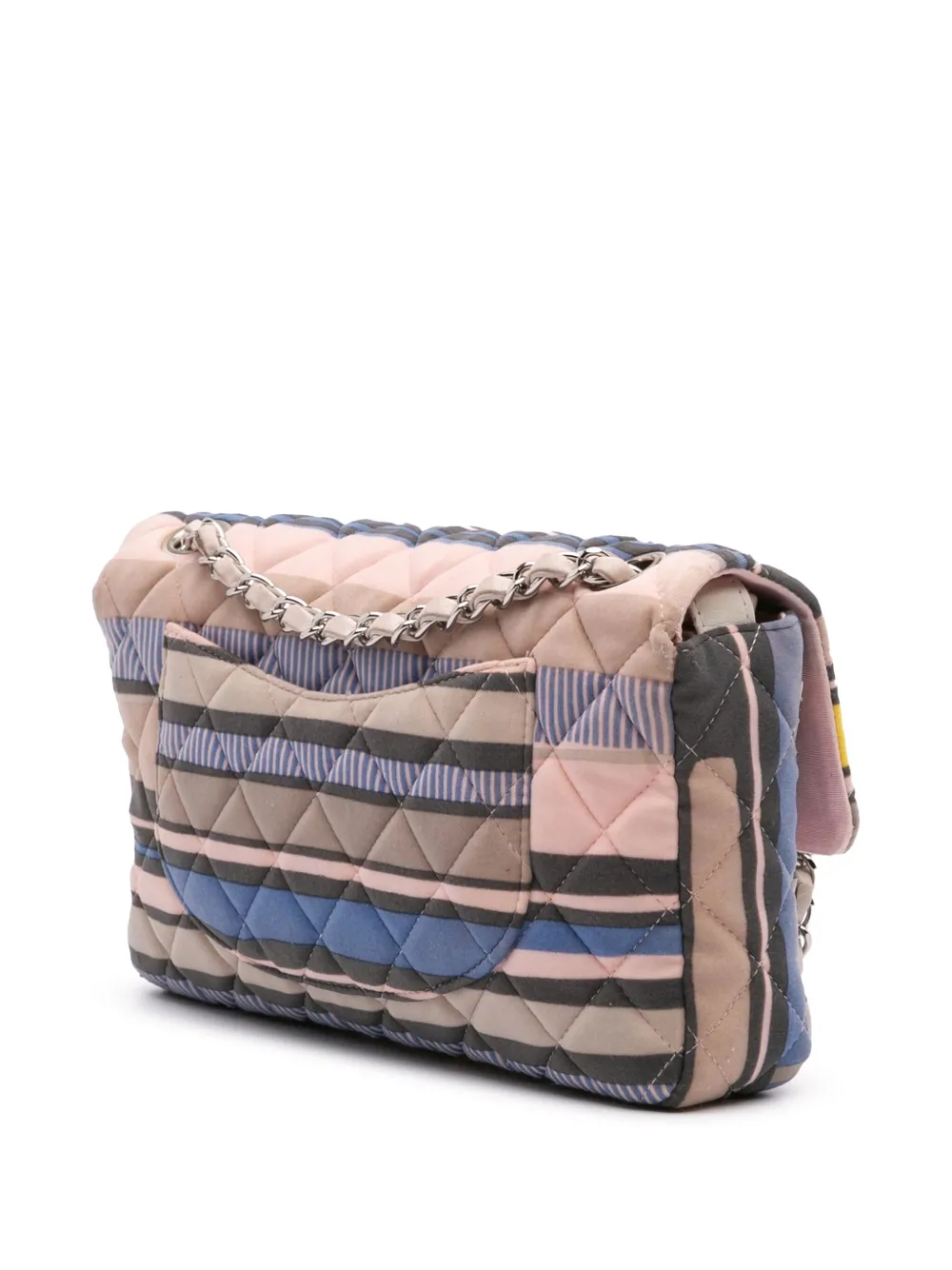 Pre-owned Chanel 2008-2009 Small Quilted Jersey Ocean Drive Flap Shoulder Bag