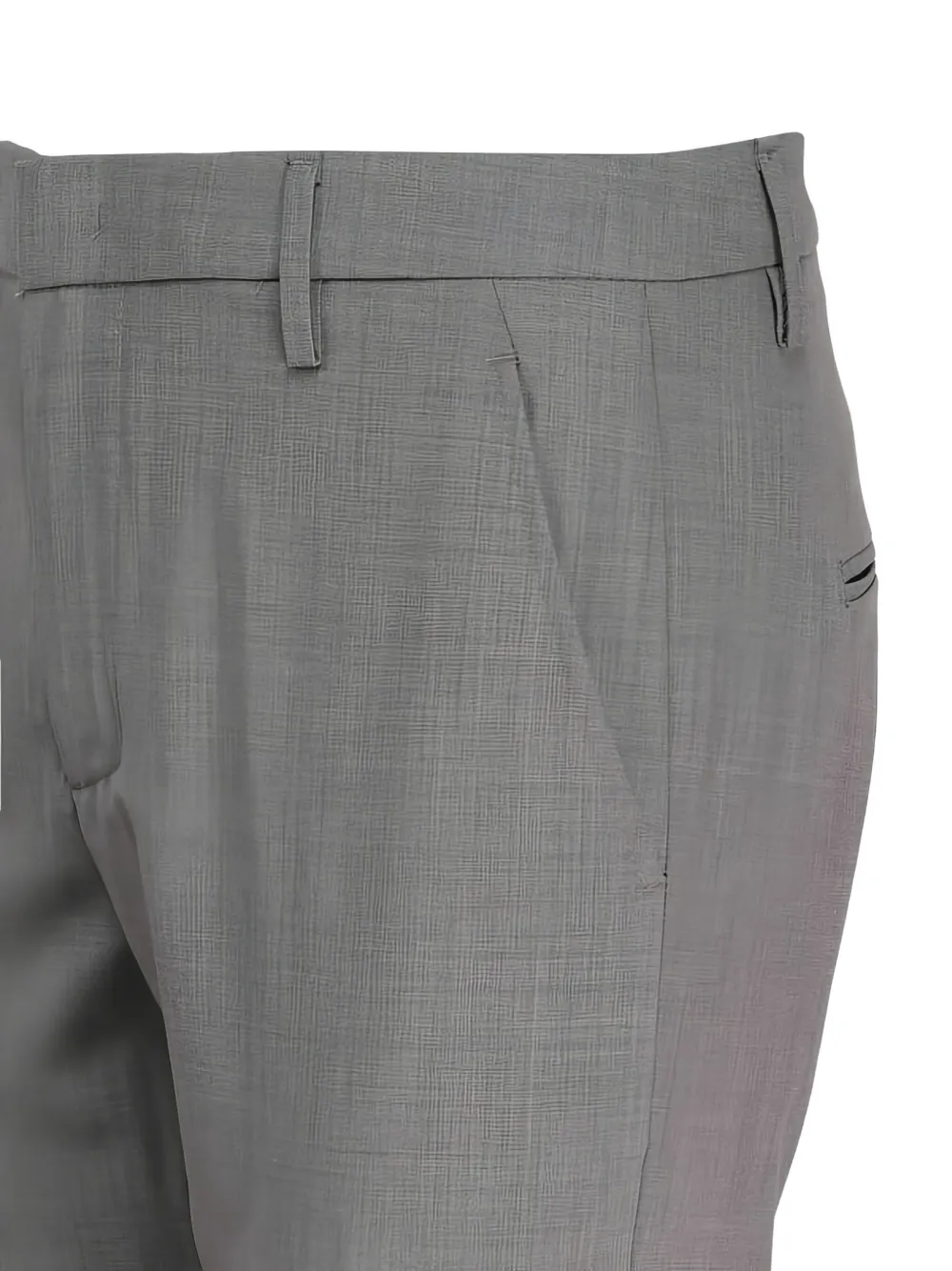 DONDUP Katoenen broek met omgeslagen zoom Grijs