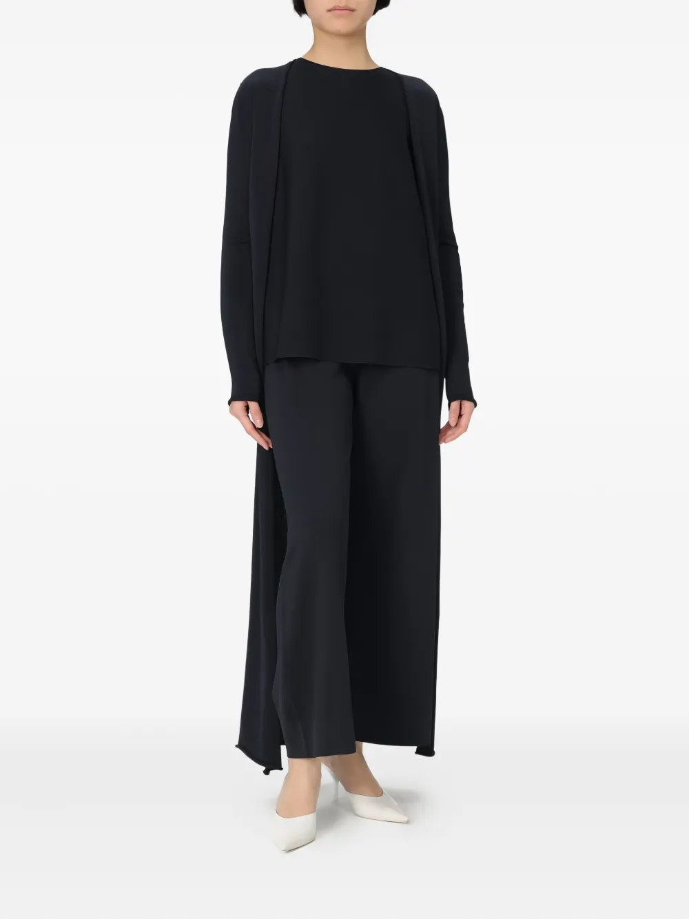 Liviana Conti high-waisted trousers - Zwart