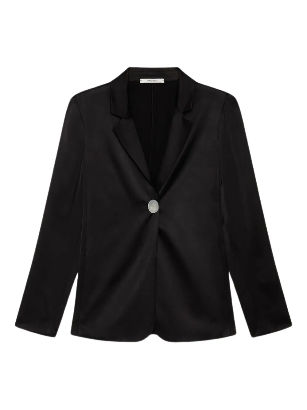 MALIPARMI single-button satin blazer | Black | Image 1