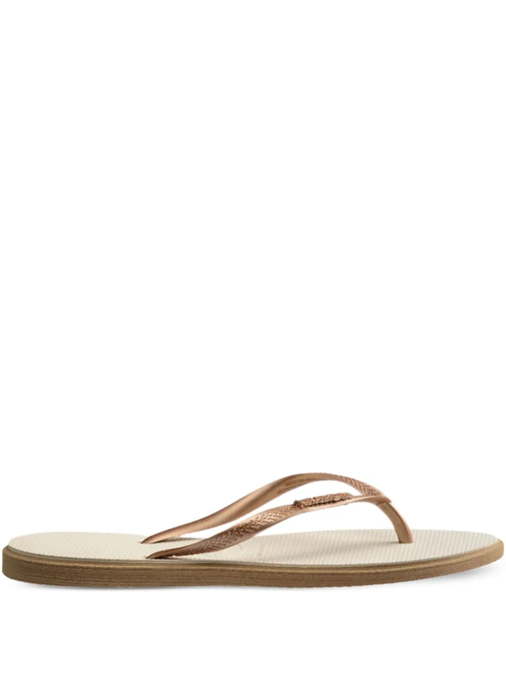Havaianas Sandalen met logo-reliëf Beige