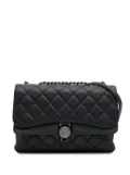 CHANEL Pre-Owned 2015-2016 Small Quilted Grained Calfskin CC Round Clasp Accordion Flap shoulder bag - Black
