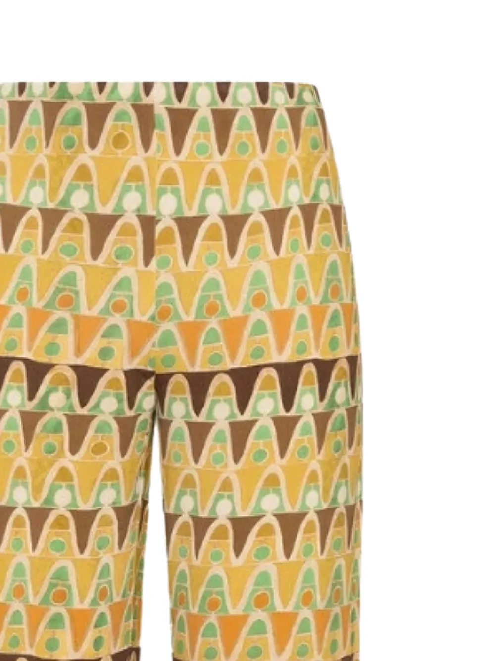 MALIPARMI Broek met print - Geel