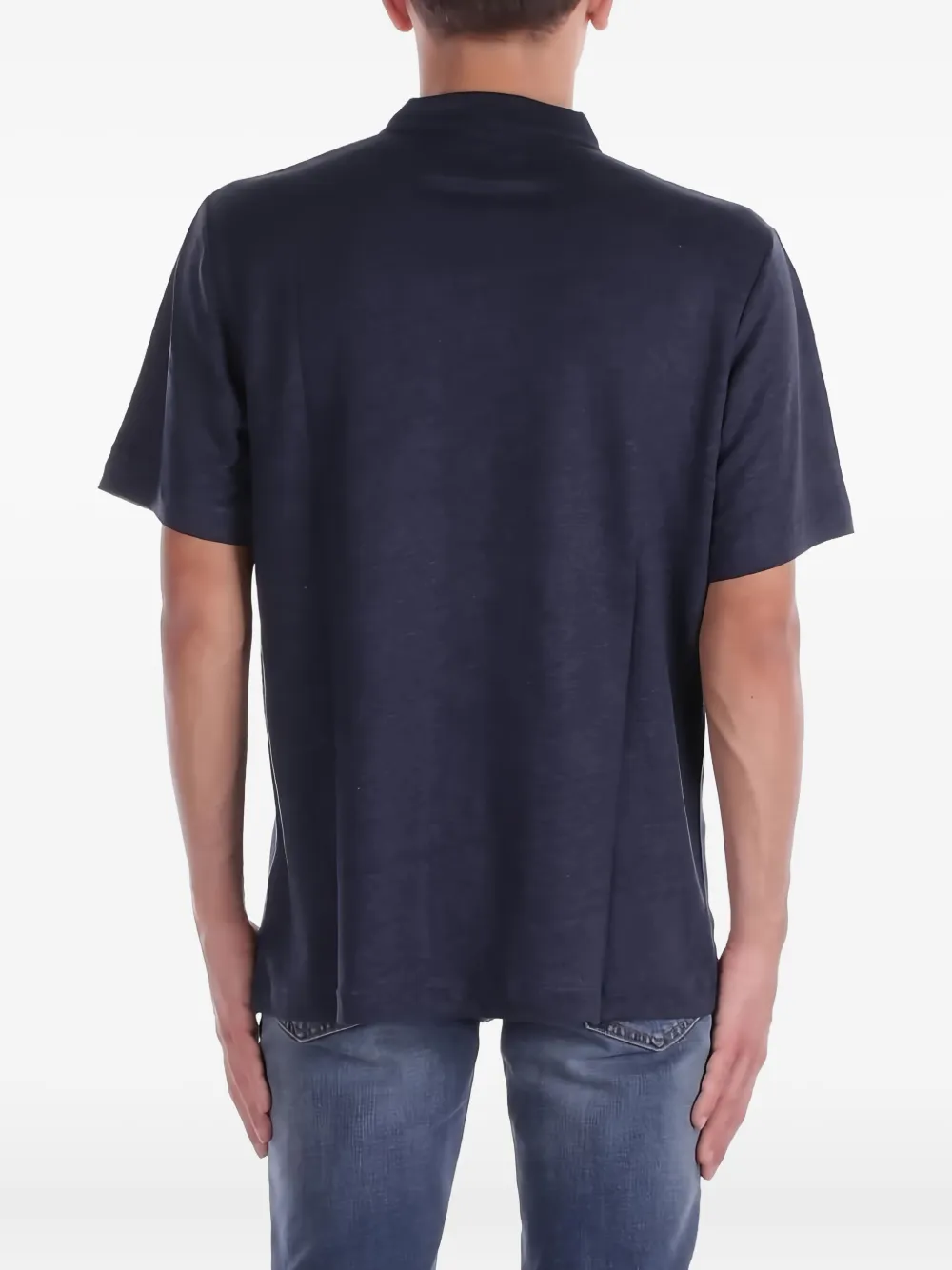 MC2 Saint Barth T-shirt met polokraag en korte mouwen Blauw