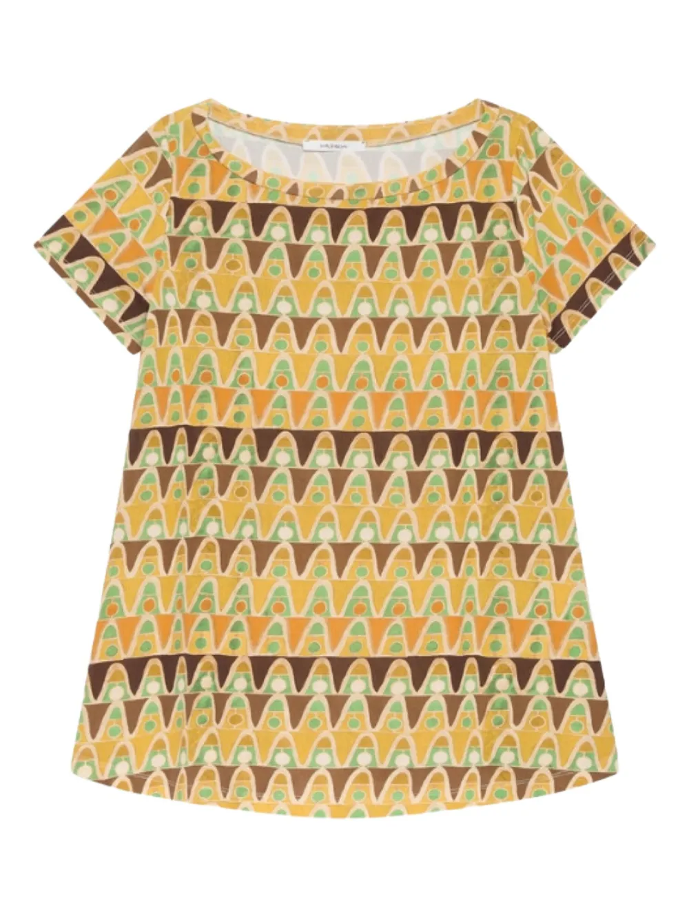 MALIPARMI geometric-print T-shirt - イエロー MALIPARMI geometric-print T-shirt - イエロー