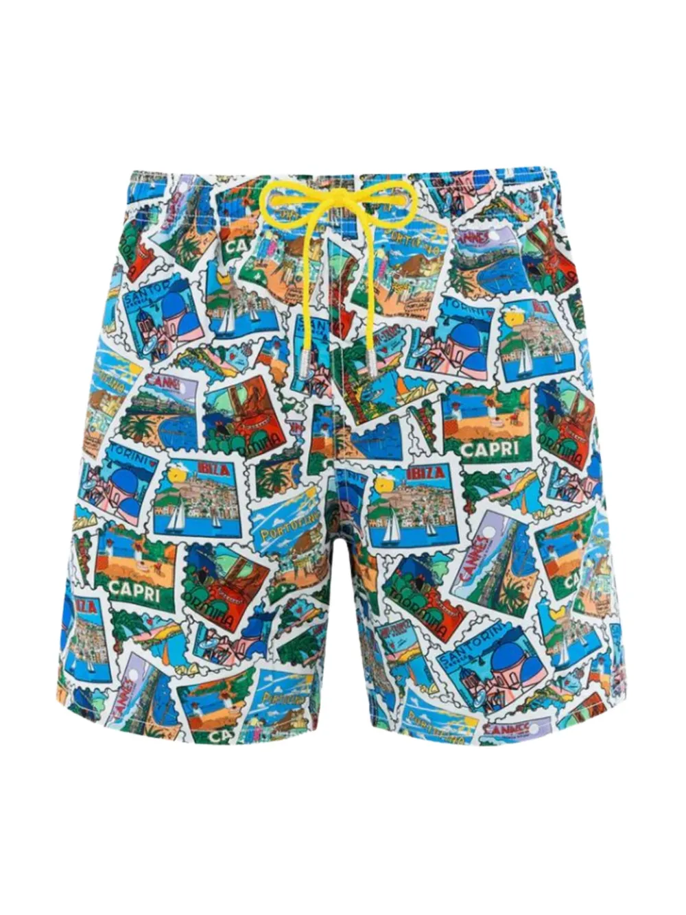 MC2 Saint Barth postage-print swim shorts Blauw
