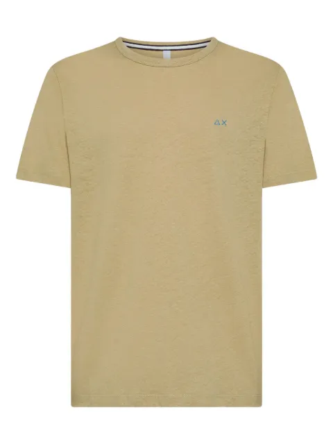 Sun68 logo-embroidered crew-neck T-shirt