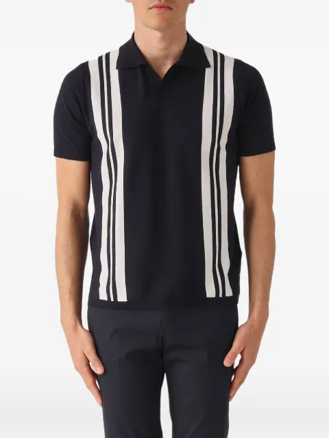Della Ciana stripe-panel polo shirt