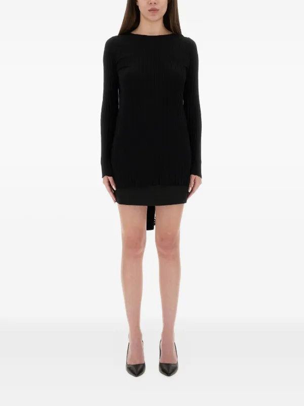 moschino bodycon dress mini bodycon dress - blue