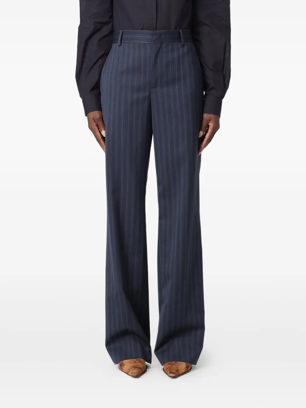 Moschino ストライプ パンツ - ブルー Moschino ストライプ パンツ - ブルー