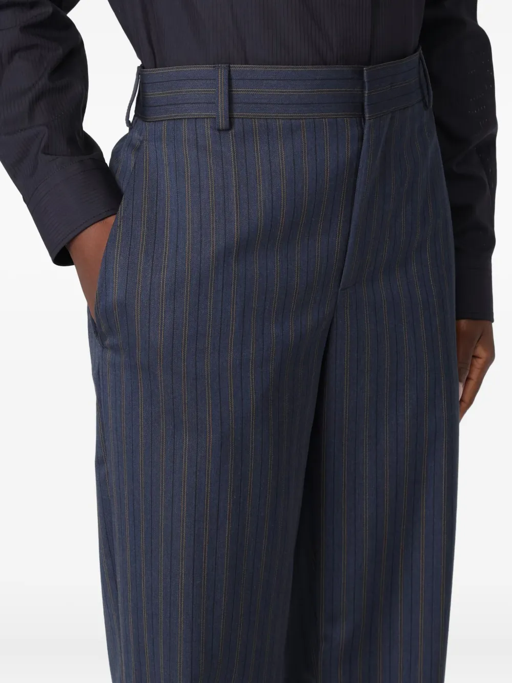 Moschino Gestreepte broek Blauw
