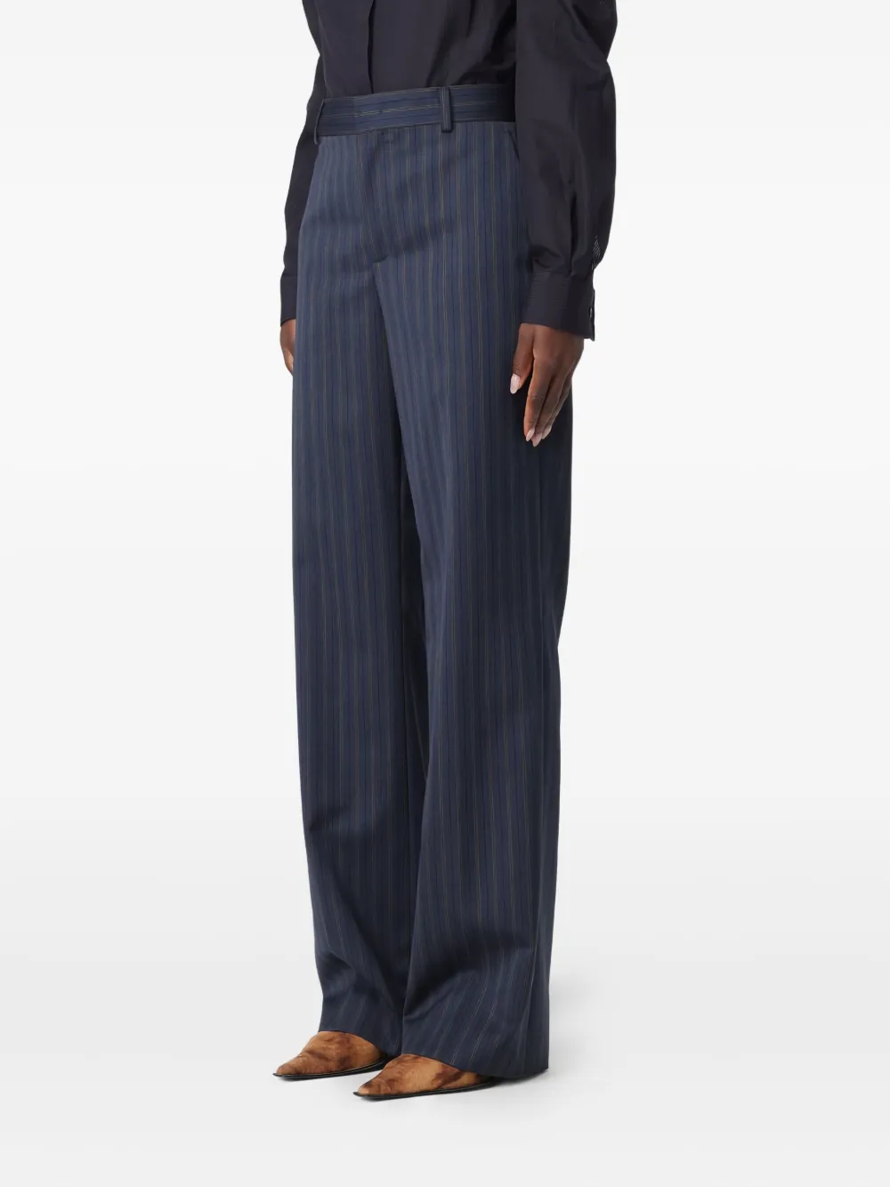 Moschino Gestreepte broek Blauw